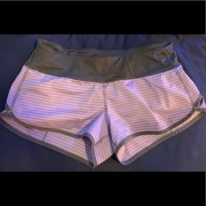 Purple striped Lululemon Shorts